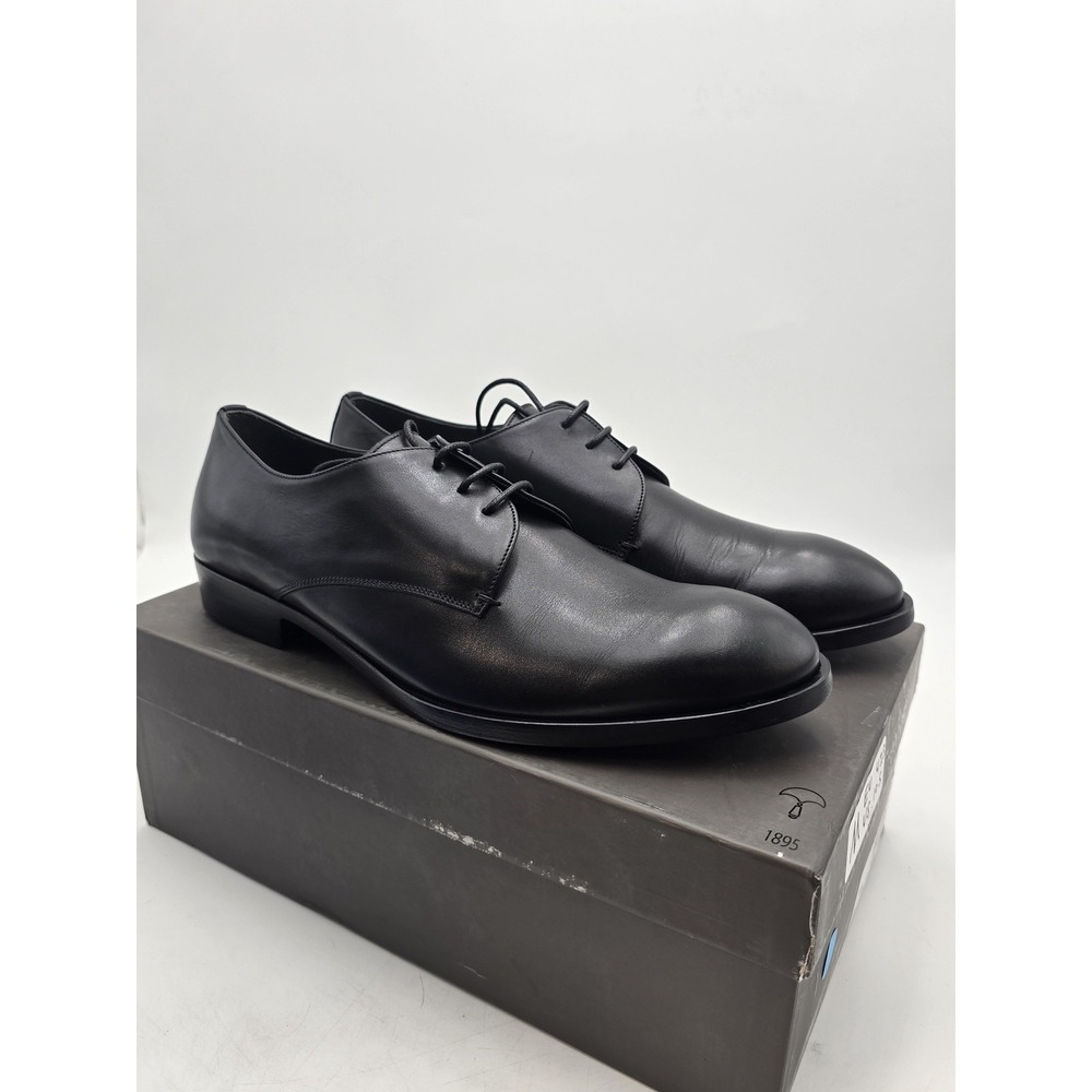 Robert Clergerie Anilveau Noir Derby Shoes Mens 10.5 Black Leather Dress Lace Up